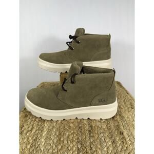 UGG BURLEIGH CHUKKA ANTILOPE SUEDE SHEEPSKIN MEN'S LACE UP BOOTS SIZE 10
